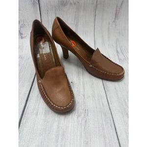 Women's Bandolino Brown Leather Heels Size 9.5